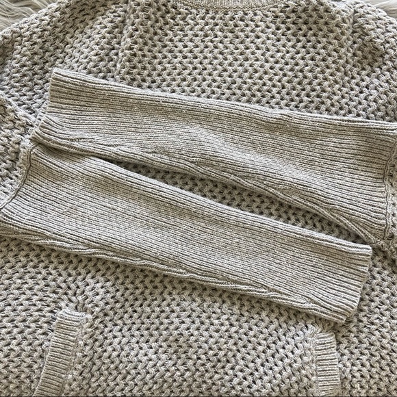 LOFT | Grey mock neck chunky knit sweater S - Picture 8 of 15